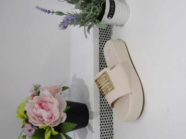 Klapki Damskie F384 BEIGE 36-41