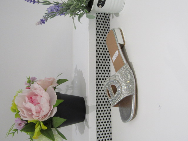 Klapki Damskie 3356 SILVER 36-41