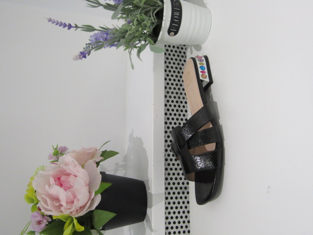 Klapki Damskie 1639-180 BLACK 36-41