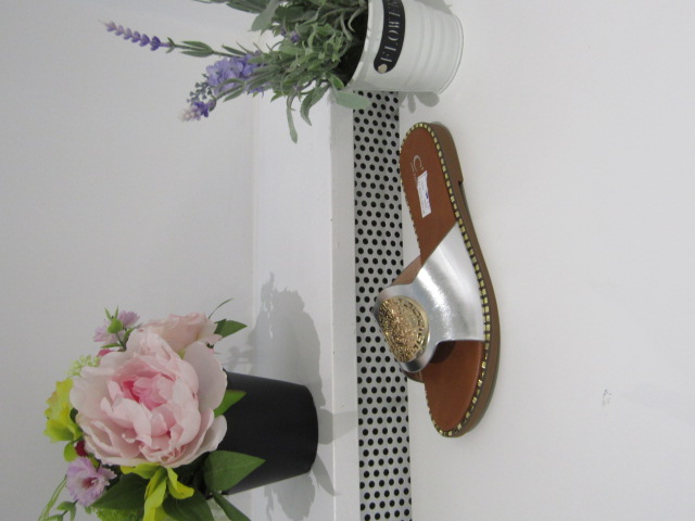 Klapki Damskie 5187 SILVER 36-41