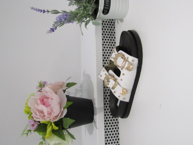 Klapki Damskie 1136 WHITE 36-41