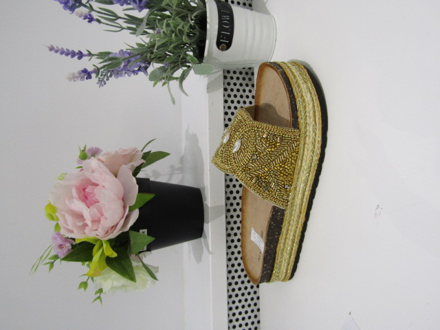 Klapki Damskie 1129 GOLD 36-41