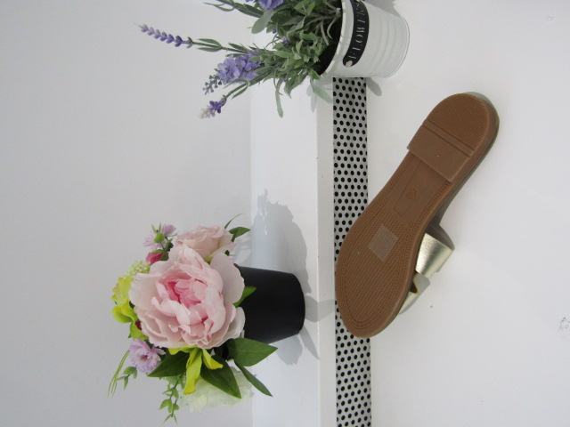 Klapki Damskie 5169 GOLD 36-41 1