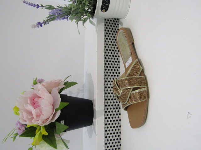 Klapki Damskie LB510-67 GOLD 36-41