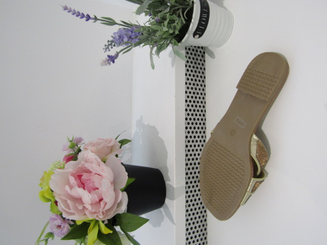 Klapki Damskie LB510-67 GOLD 36-41 1