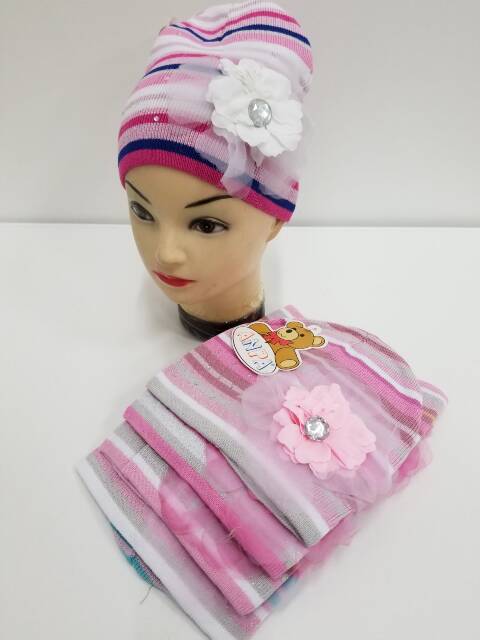 Czapka  dziewczęce 2204 Mix kolor Standard