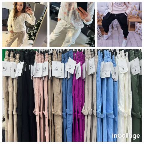 Spodnie damskie A134 Mix kolor Standard