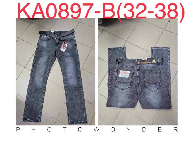 Jeansy męskie KA0897-B 1 KOLOR 32-38