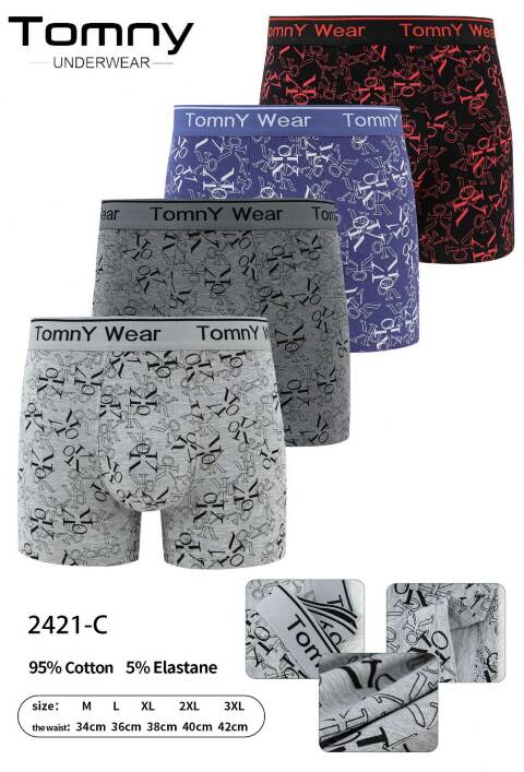 Bokserki meskie 2421-C Mix kolor M-3XL