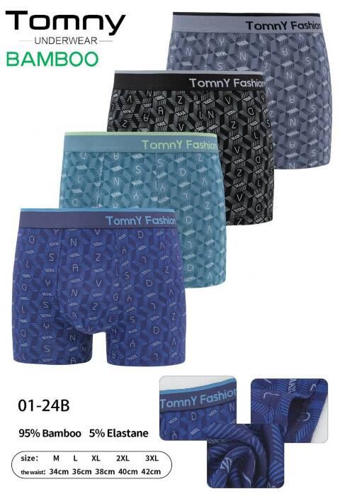 Bokserki Męskie 01-24B Mix kolor M-3XL 1