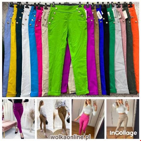 Spodnie damskie A127 Mix kolor S-2XL