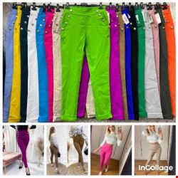 Spodnie damskie A127 Mix kolor S-2XL