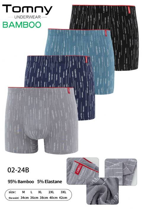 Bokserki Męskie 02-24B Mix kolor M-3XL 1