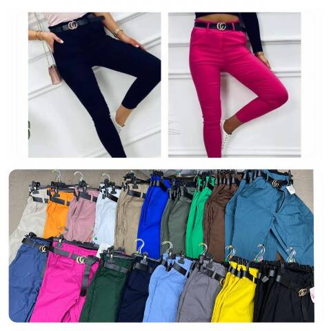 Spodnie damskie A131 Mix kolor S-2XL 1