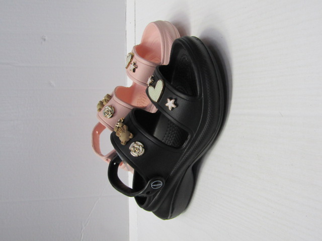 Sandały damskie 2501 BLACK/WHITE/PINK 36-41
