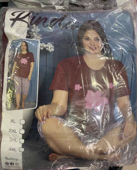 Piżama damskie P127 Mix kolor XL-4XL (Towar Tureckie) 1