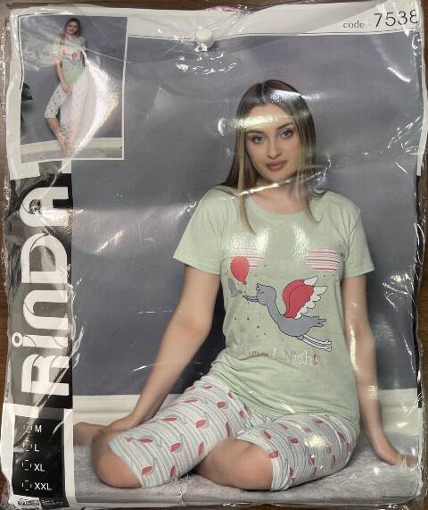 Piżama damskie 7538 Mix kolor M-2XL (Towar Tureckie) 1