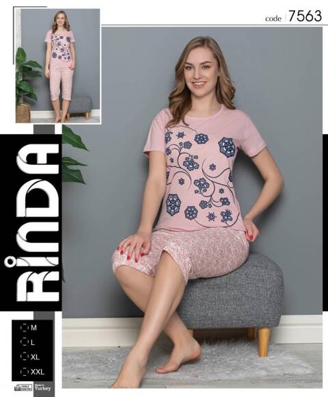 Piżama damskie 7563 1 kolor M-2XL (Towar Tureckie) 1