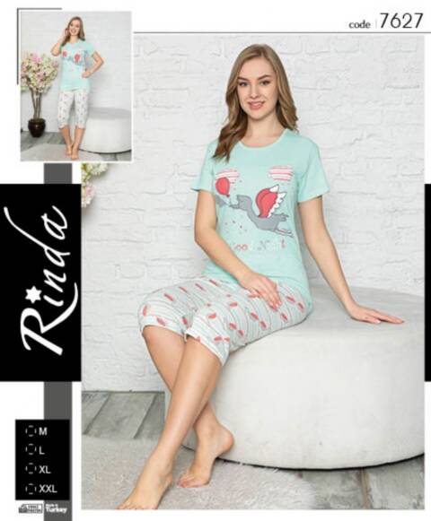 Piżama damskie 7627 1 kolor M-2XL (Towar Tureckie) 1