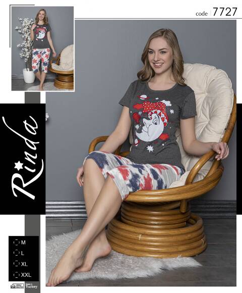 Piżama damskie 7727 1 kolor M-2XL (Towar Tureckie) 1