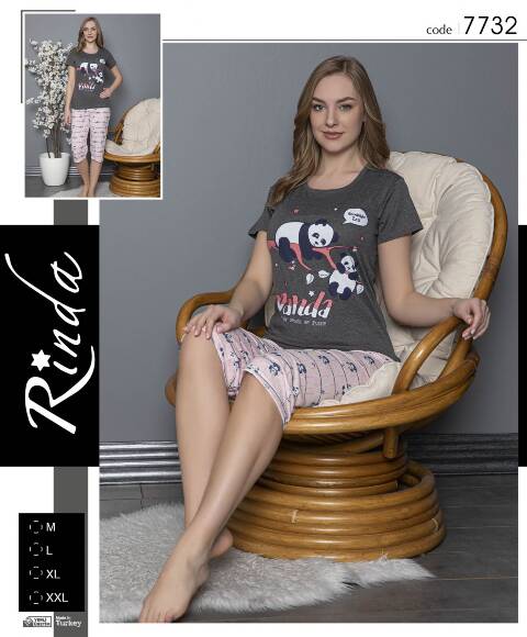 Piżama damskie 7732 1 kolor M-2XL (Towar Tureckie) 1
