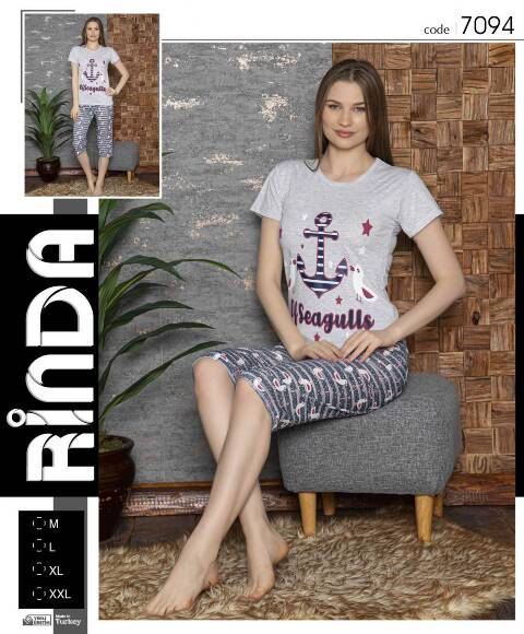 Piżama damskie 7094 1 kolor M-2XL (Towar Tureckie) 1