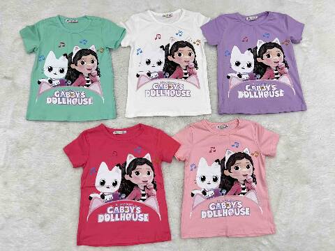 Bluzka dziewczęca B123 Mix kolor 3-8