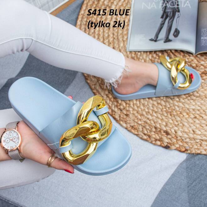 Klapki Damskie S415 BLUE 36-41 1