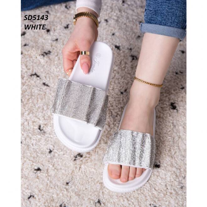Klapki Damskie SD5143 WHITE 36-41 1