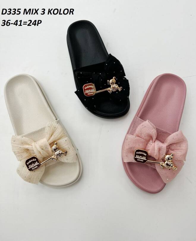 Klapki Damskie D335 MIX3 36-41 1
