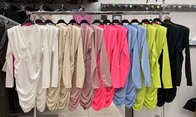 Sukienka damskie 2386 MIX KOLOR STANDARD  