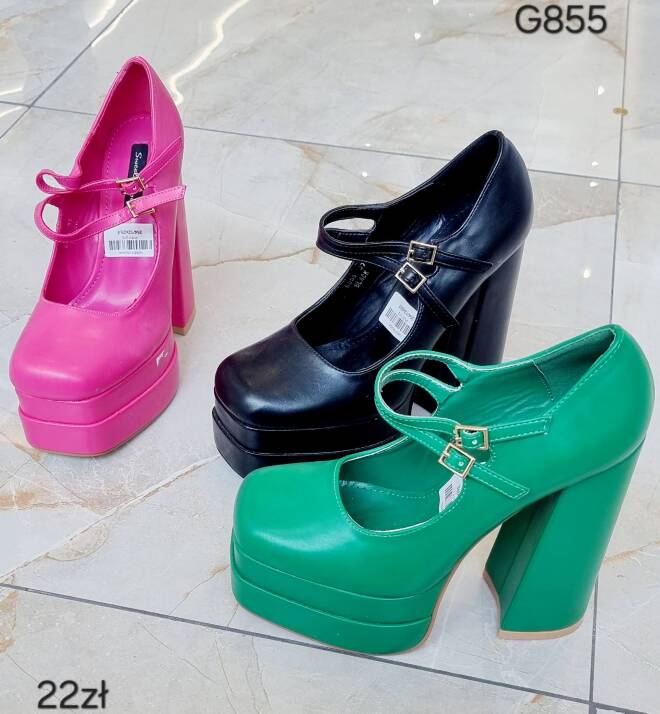 Czółenka Damskie G855 36-41 KOLOR DO WYBORU