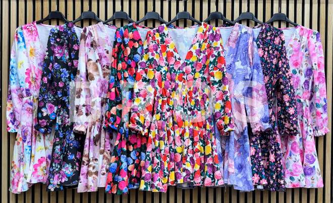 Sukienka damskie 2211 Mix kolor Standard (Towar Włoskie)   1