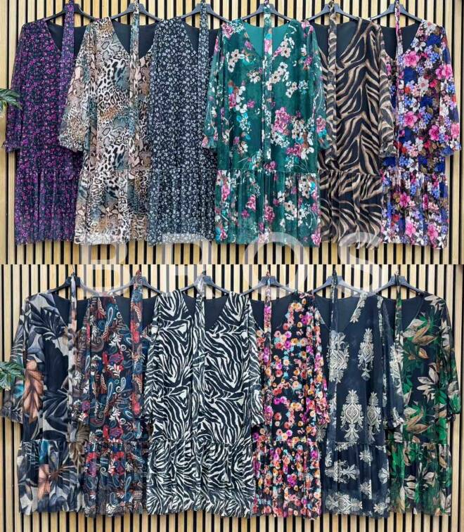 Sukienka damskie 2216 Mix kolor Standard (Towar Włoskie) 1