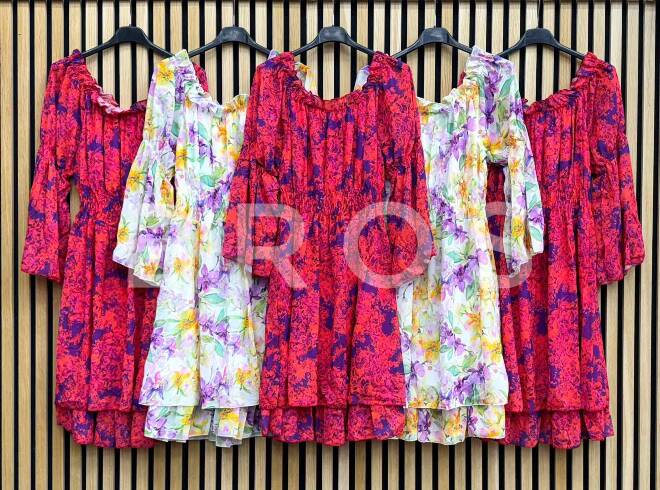 Sukienka damskie 2222 Mix kolor Standard (Towar Włoskie)