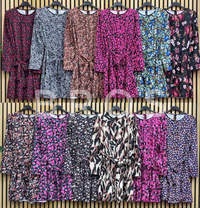 Sukienka damskie 2231 Mix kolor Standard (Towar Włoskie)