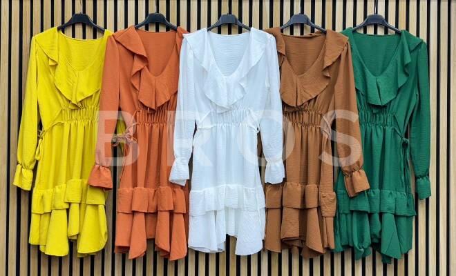 Sukienka damskie 2238 Mix kolor Standard (Towar Włoskie)