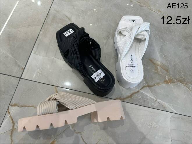 Klapki Damskie AE125 36-41 KOLOR DO WYBORU  1