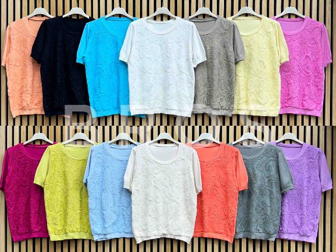 Bluzka damskie 2243 Mix kolor Standard (Towar Włoskie)