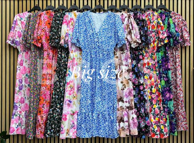 Sukienka damskie 2258 Mix kolor Standard (Towar Włoskie)