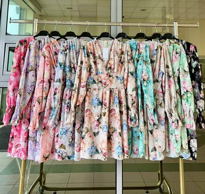 Sukienka damskie 2485 MIX KOLOR STANDARD