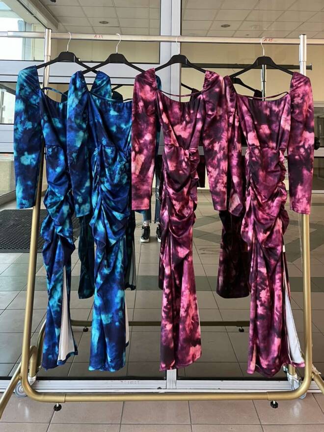 Sukienka damskie 2486 MIX KOLOR STANDARD