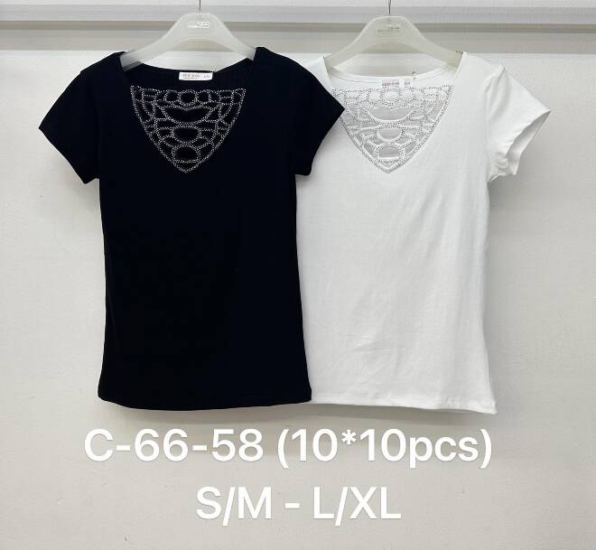 Bluzka damskie C-66-58 MIX KOLOR S/M-L/XL