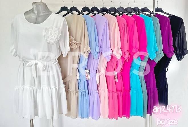 Sukienka damskie 2286 Mix kolor Standard (Towar Włoskie)