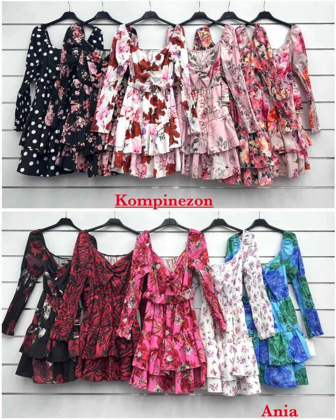 Sukienka damskie 2442 MIX KOLOR STANDARD 1