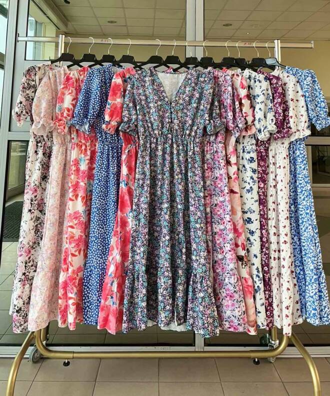 Sukienka damskie 2494 MIX KOLOR STANDARD 1