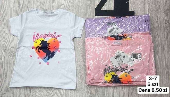 Bluzki dziewczęce 2156 MIX KOLOR 3-7 1