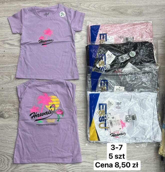 Bluzki dziewczęce 2159 MIX KOLOR 3-7