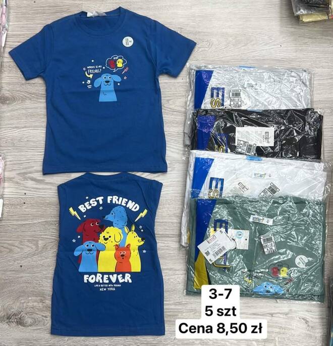 Bluzki dziewczęce 2161 MIX KOLOR 3-7 1