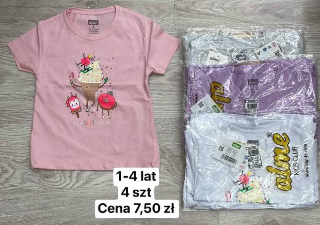 Bluzki dziewczęce 2174 MIX KOLOR 1-4 1